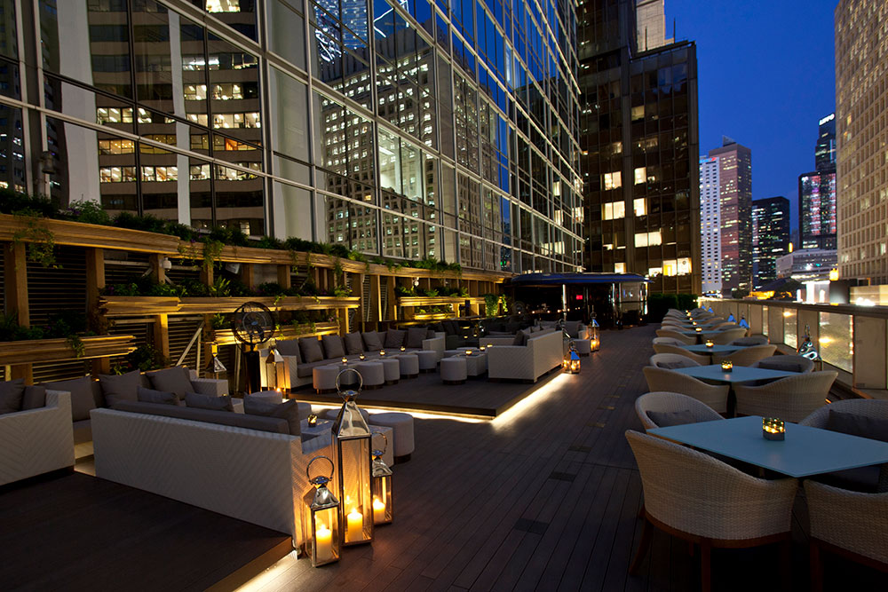 Take in the beautiful views of Central at ARMANI/PRIVÉ