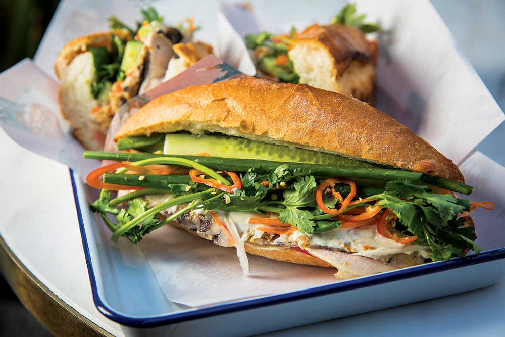 A banh mi thit from Le Petit Saigon