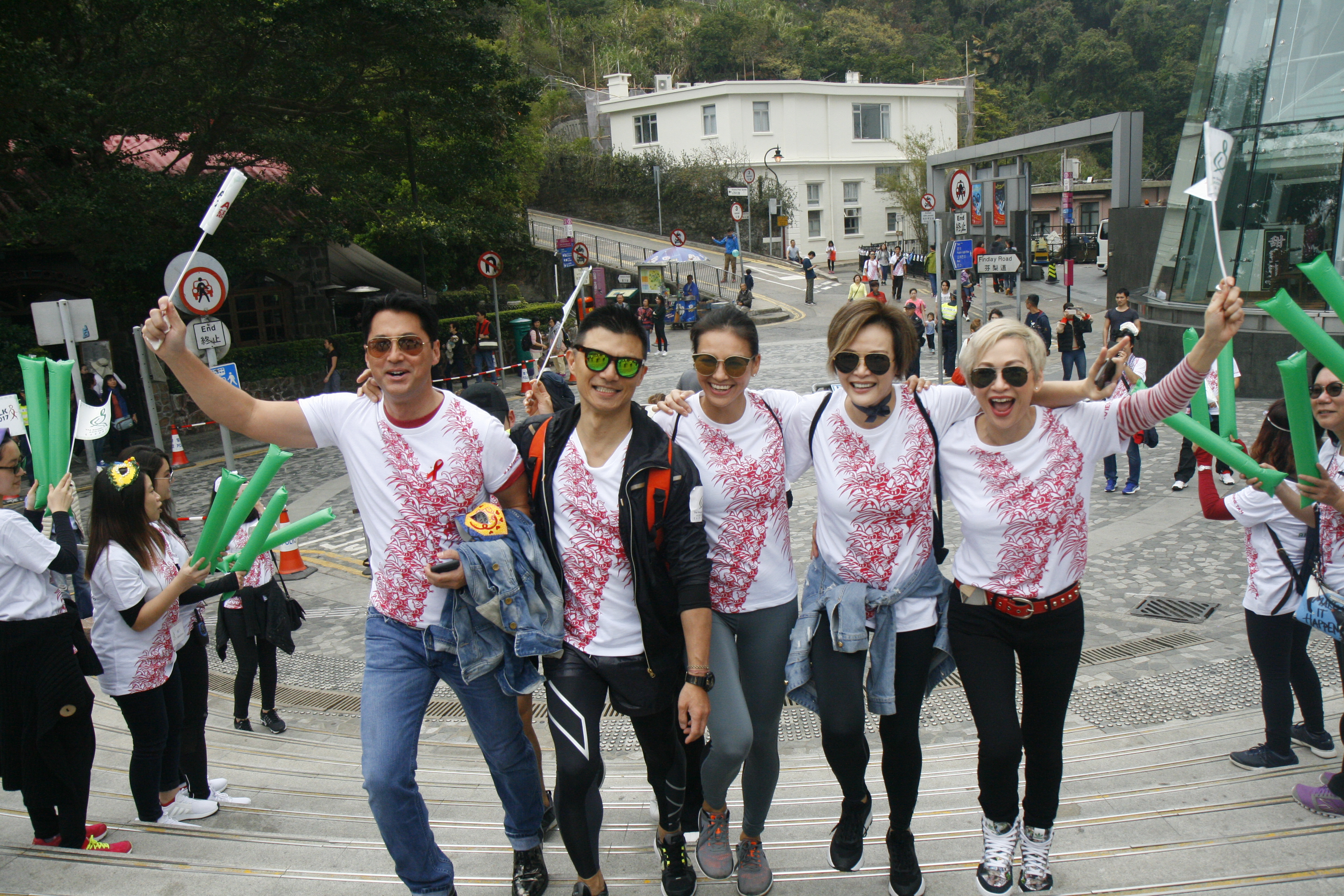 Hong Kong celebrities and personalities supporting last year's Aids Walk