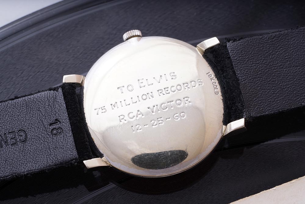 The engraved caseback