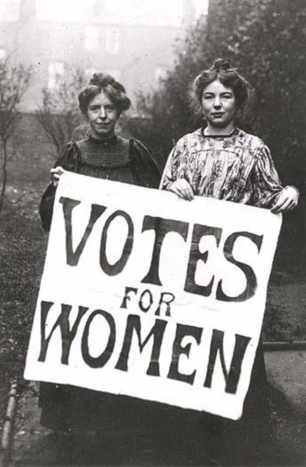 Annie Kenney and Christabel Pankhurst, two prominent Suffragettes and members of the Women's Social and Political Union