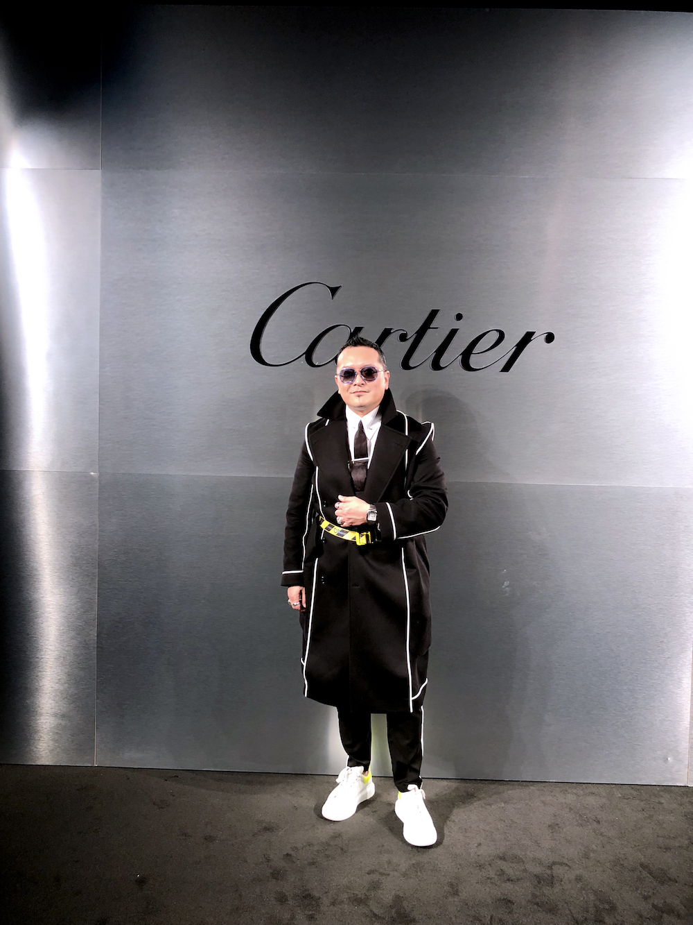 Gordon Lam dons Cartier’s new Santos watch and gets ready for the big Bold and Fearless party in San Francisco