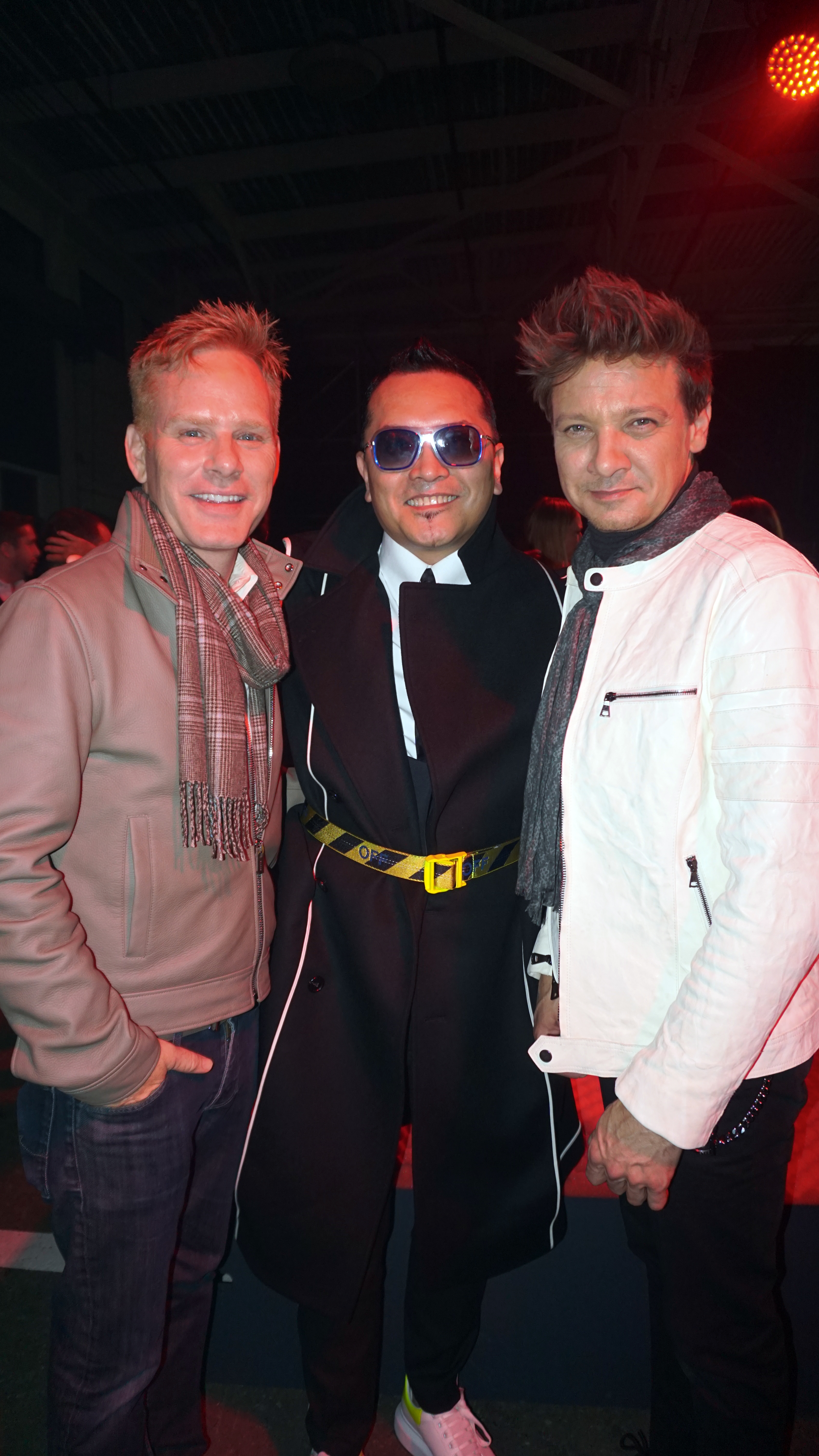 Gordon hangs out with dear old friends Kristoffer Winters and Jeremy Renner at the star-studded Cartier party, naturally