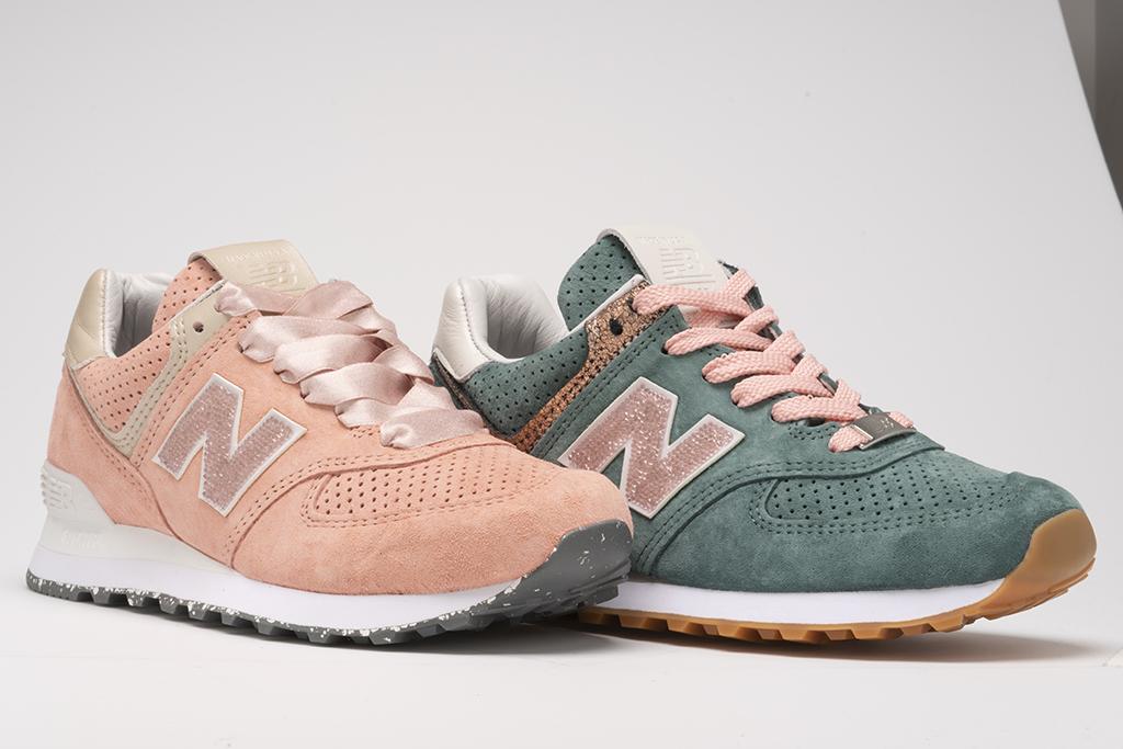 NB1 574 in "Rose" and "Peacock"