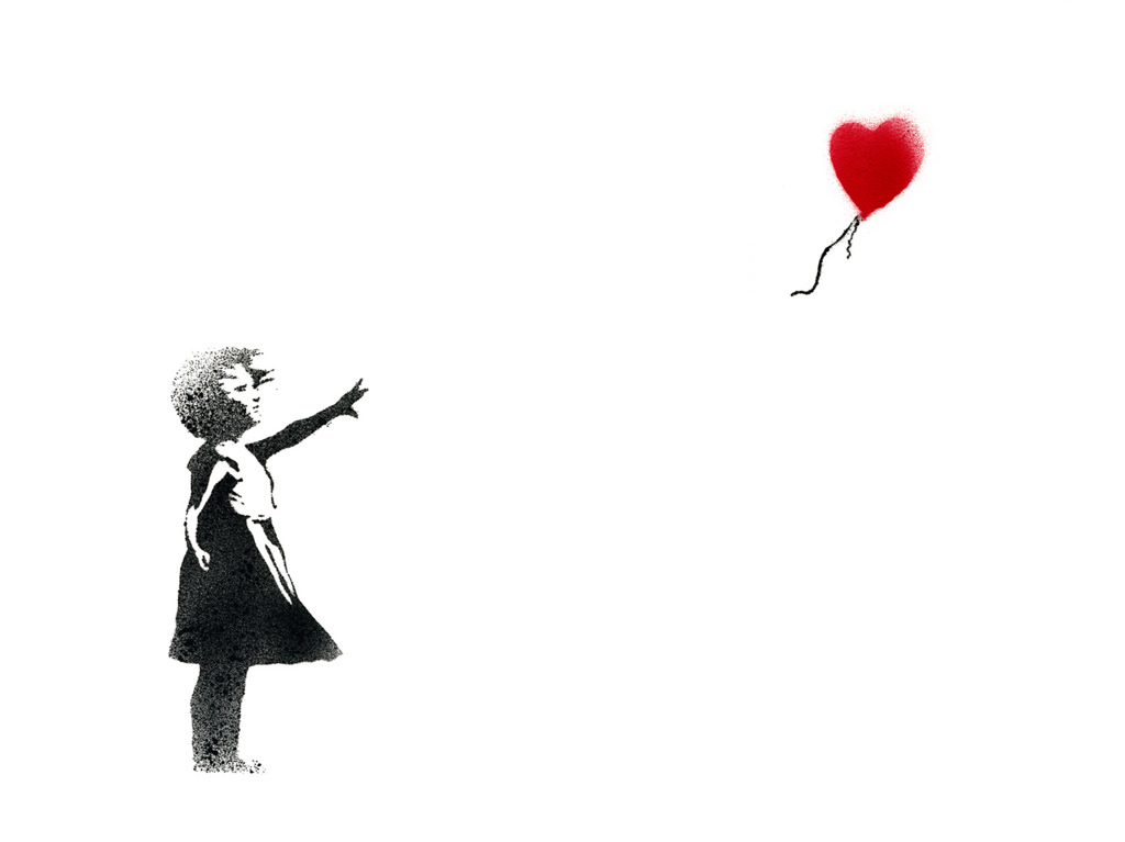 Banksy's Girl With Balloon was voted the UK’s best-loved work of art in 2017 and first appeared on a wall in London. 