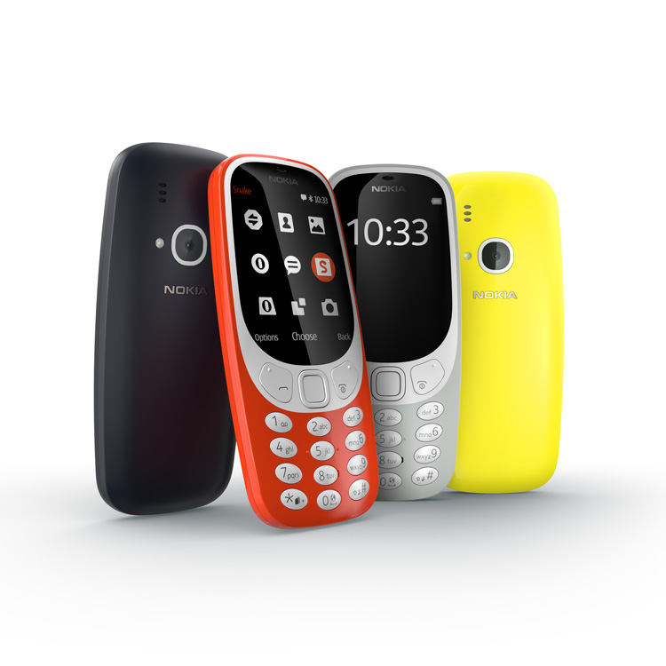 The new Nokia 3310 in all its colourful glory 