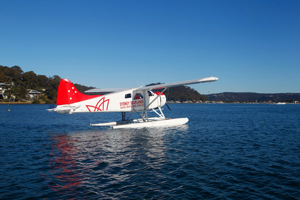 The seaplane is your chariot from Sydney