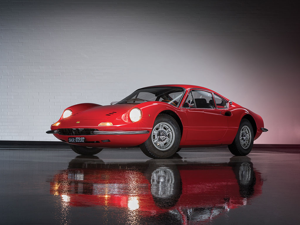Front view of the Dino 206 GT