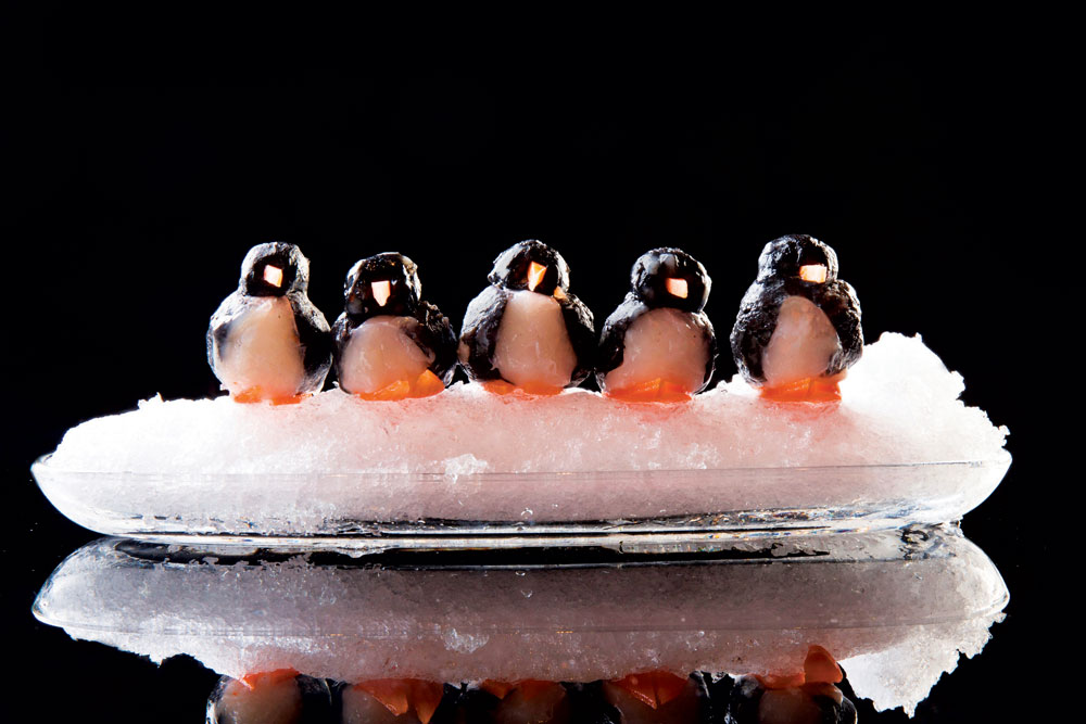 The Drunken Pot's penguin-shaped fish balls