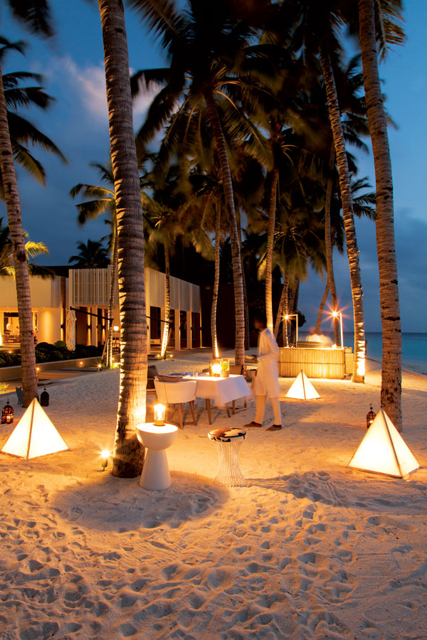 Maldives-style dining out