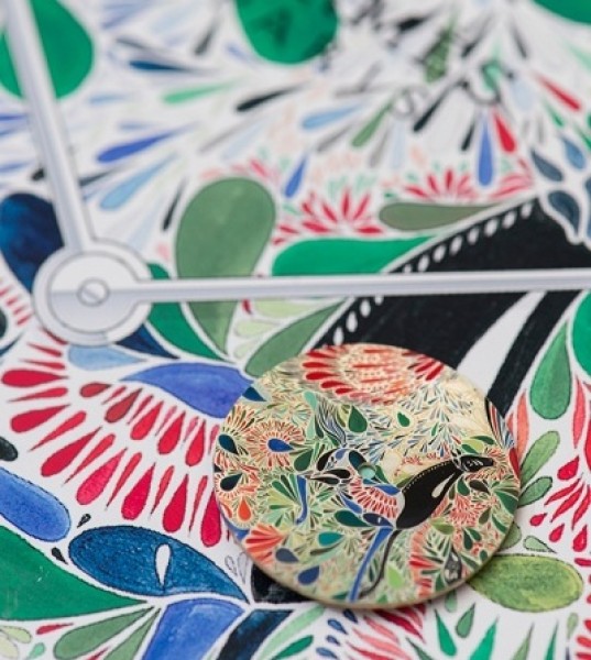 Hermès Introduces New Slim d'Hermès Decorative Dial Inspired by Mexican Folklore