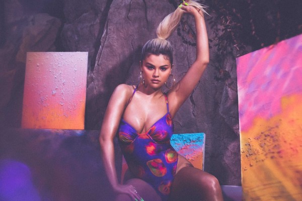 Selena Gomez stuns in La'Mariette swimwear collab