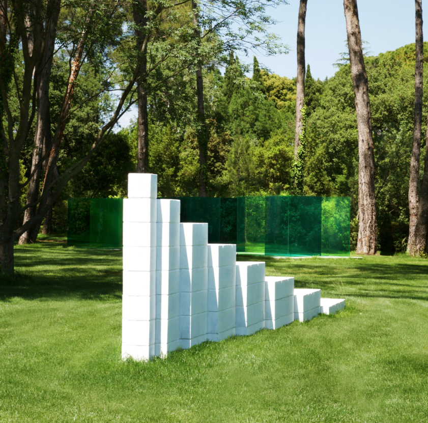 Horizontal Progression, 1991, by Sol LeWitt.