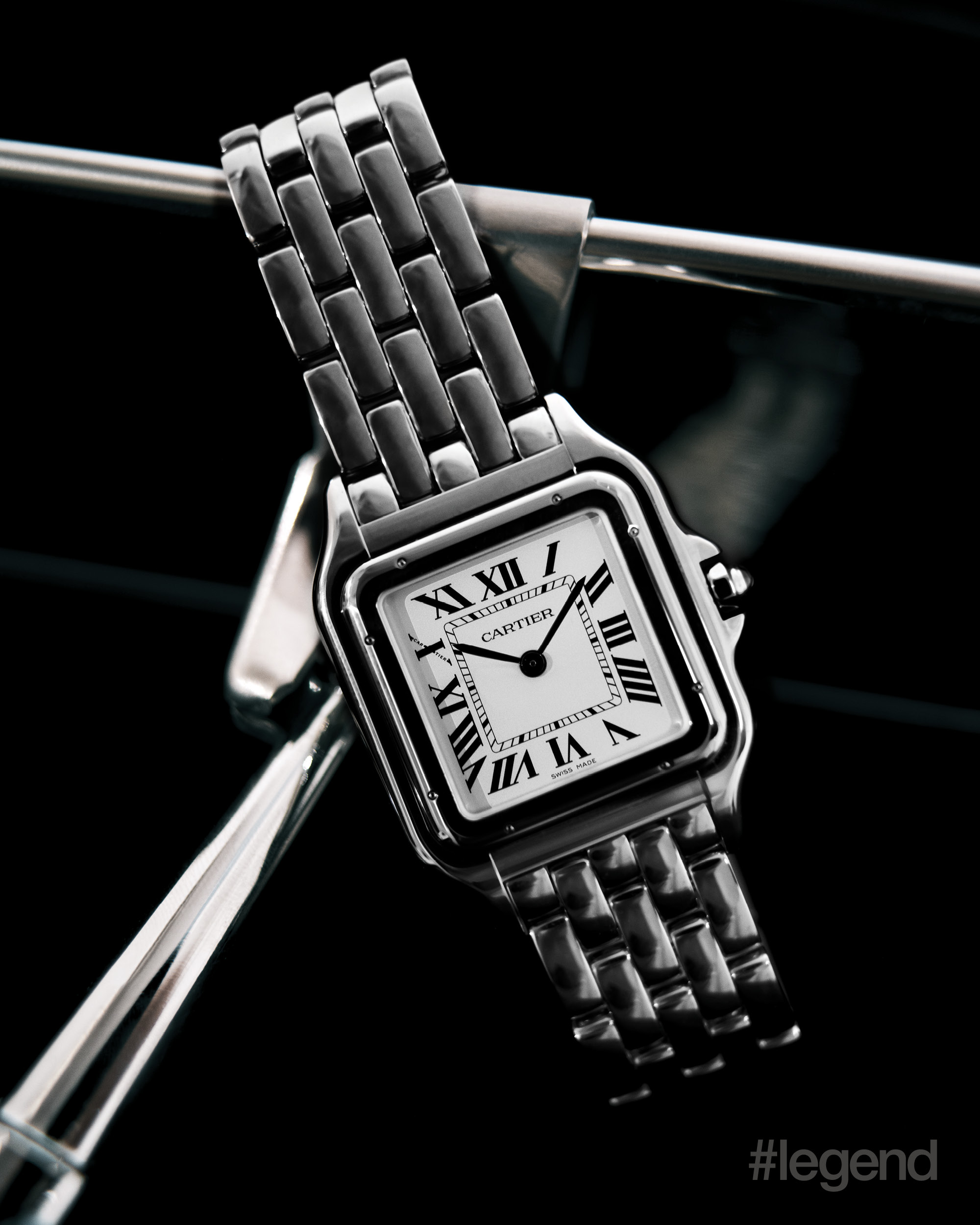 Panthère de Cartier watch in steel _ Cartier