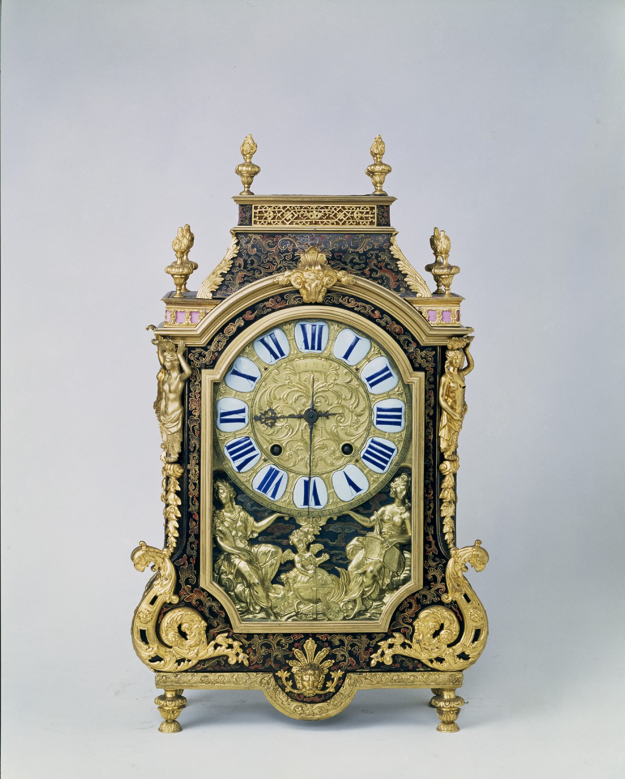 An exquisite mantel clock that was likely a gift from French missionaries to the Kangxi Emperor.