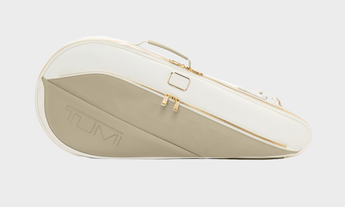 Alpha tennis racket bag in off-white/tan _ Tumi