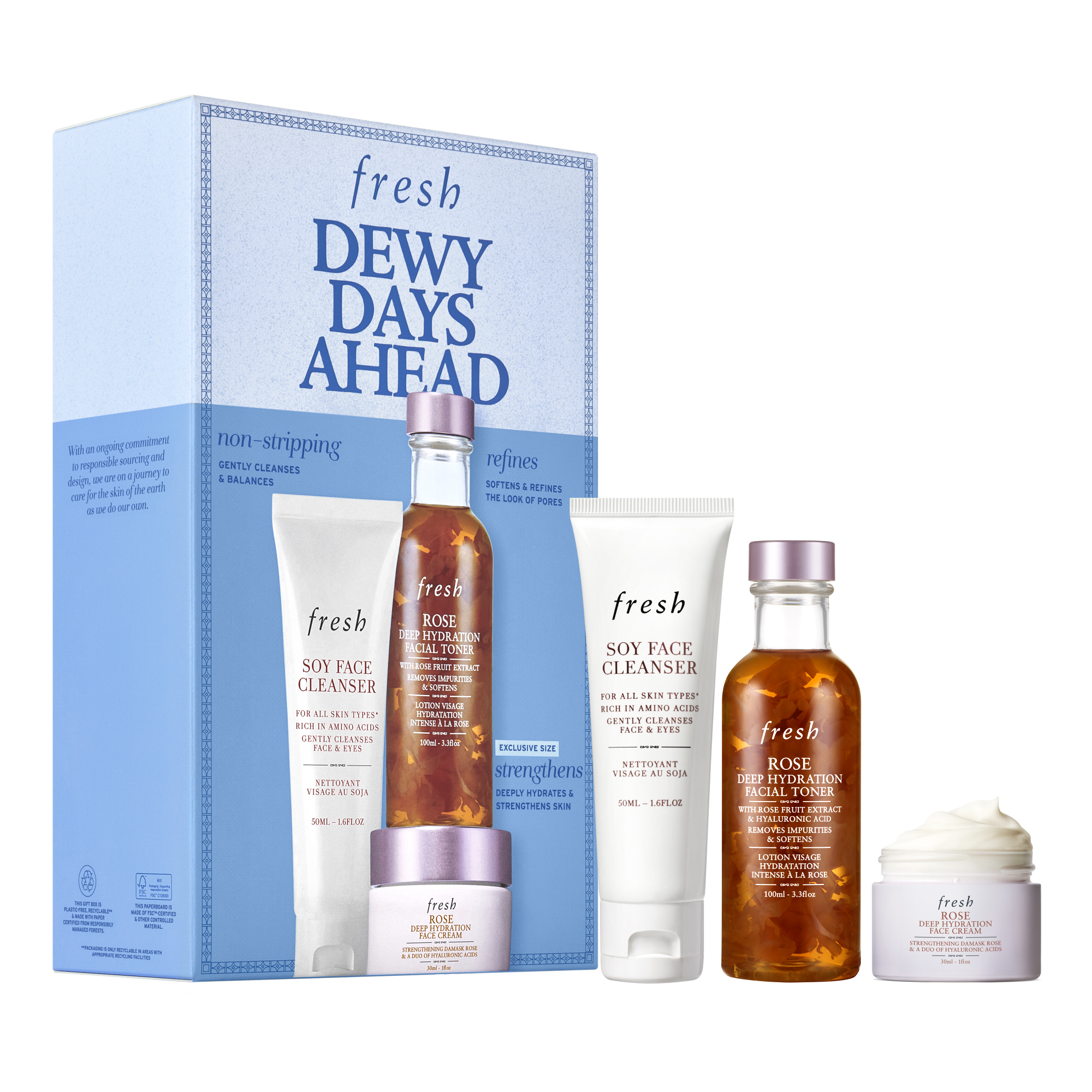 Dewy Days Ahead skincare set _ Fresh