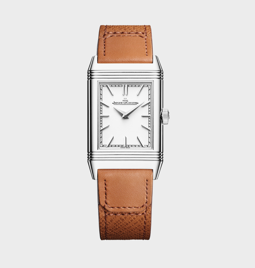 Reverso Tribute Monoface in stainless steel with opaline silver-grey dial _ Jaeger-LeCoultre