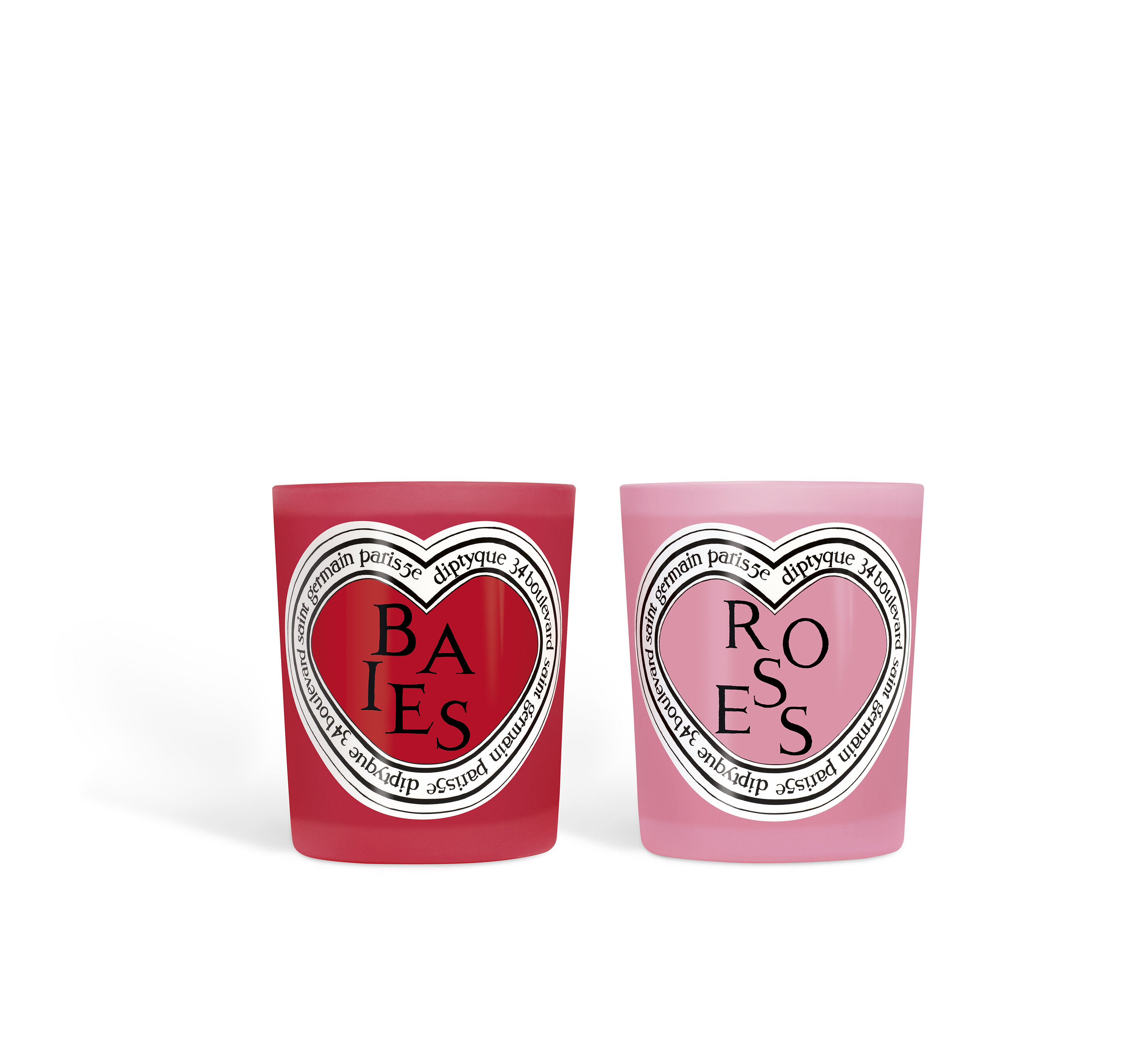 Baies (Berries) and Roses candle duo _ Diptyque