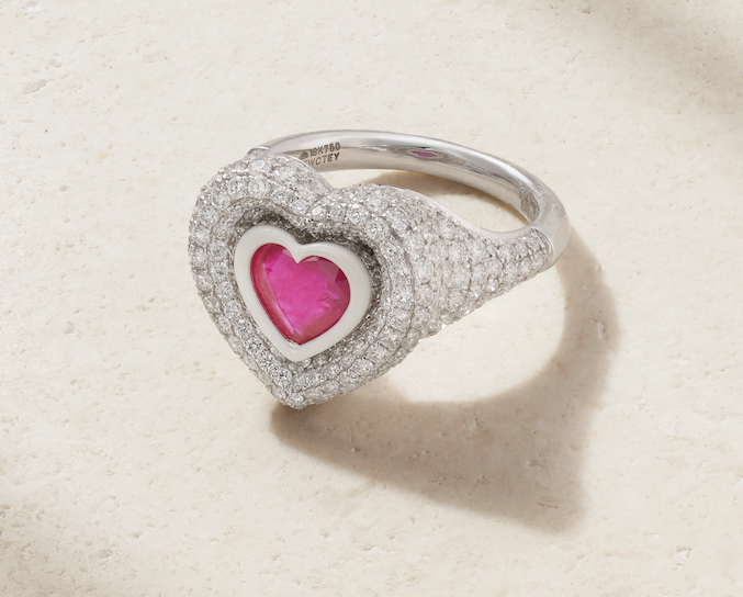 Heart pinky ring _ Kamyen from Net-A-Porter