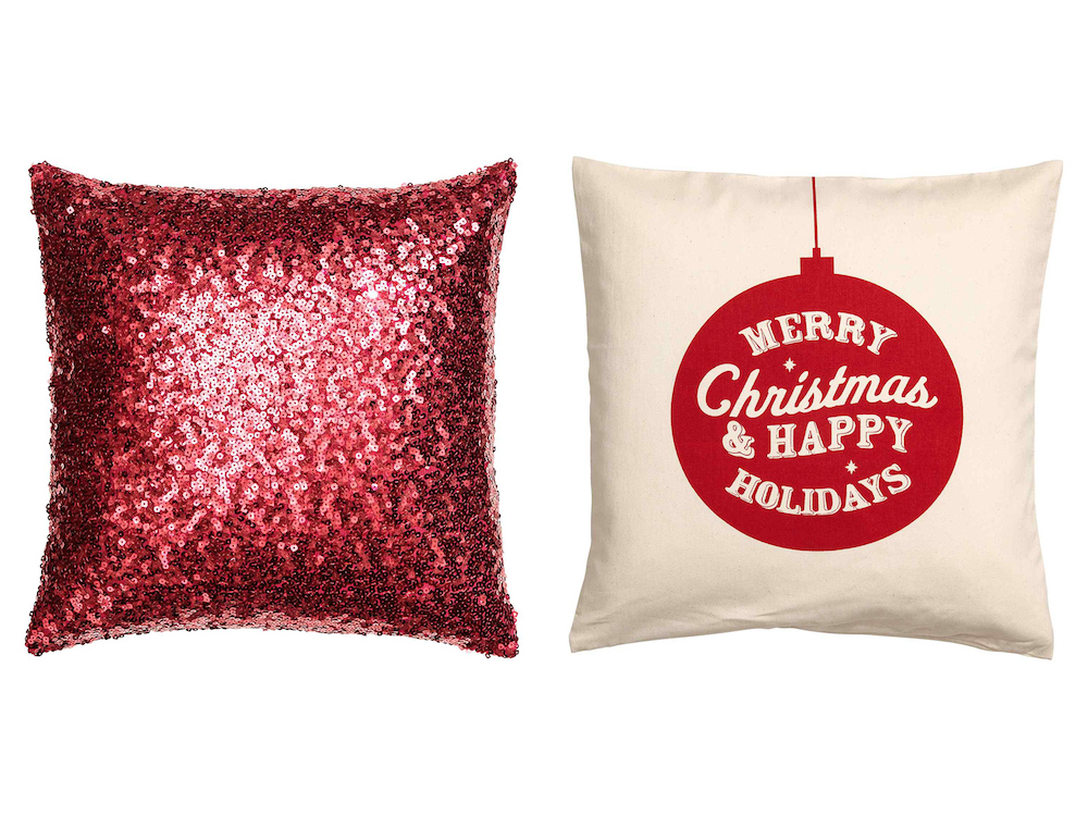 Throw pillows are an easy way to get in the festive spirit