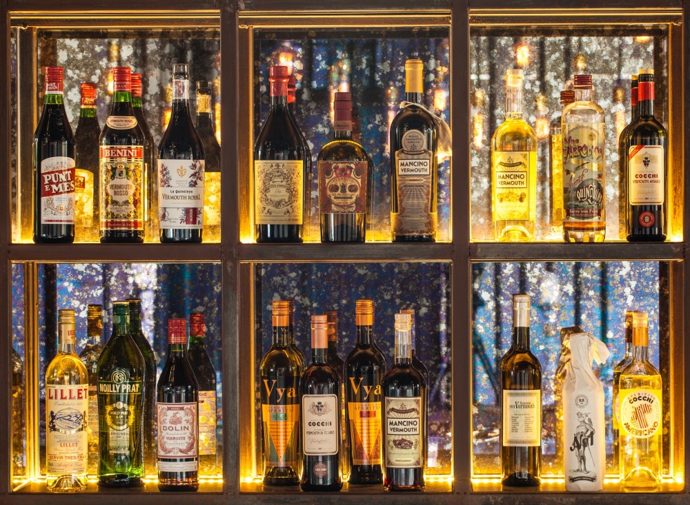 Collection of vermouths at Pirata Hong Kong 