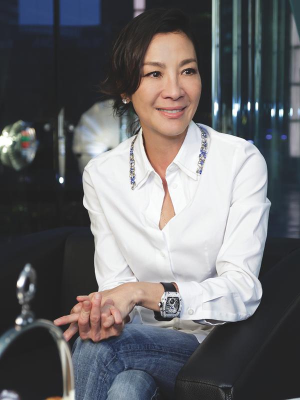 Michelle Yeoh wears the RM 51-02 Diamond Twister