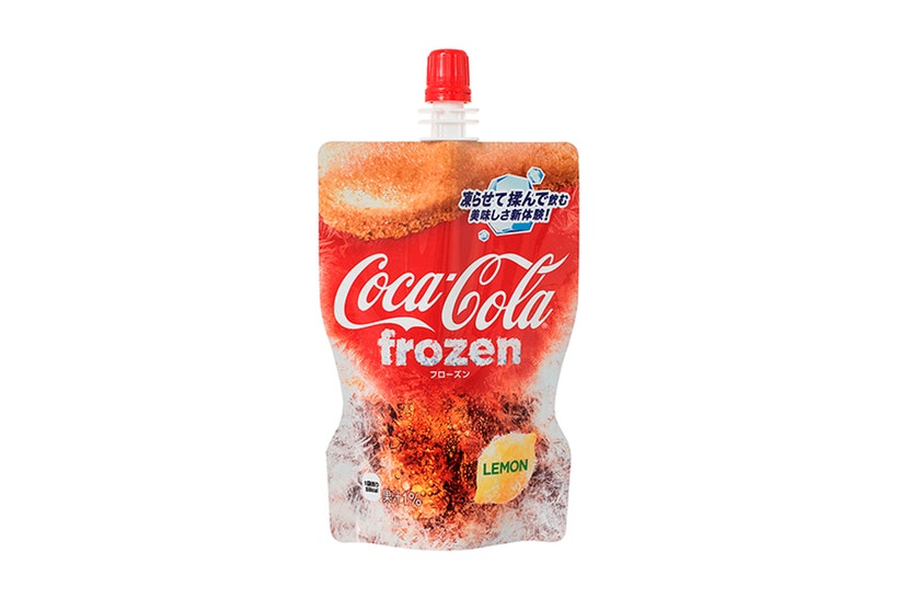 Coca-Cola frozen in lemon