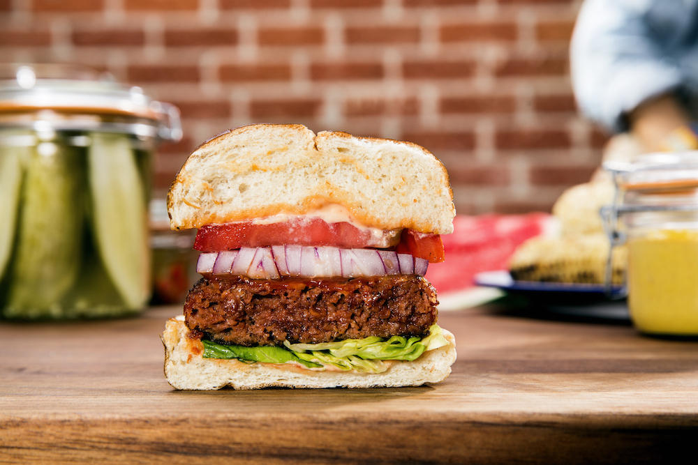 A Beyond Meat vegan burger 