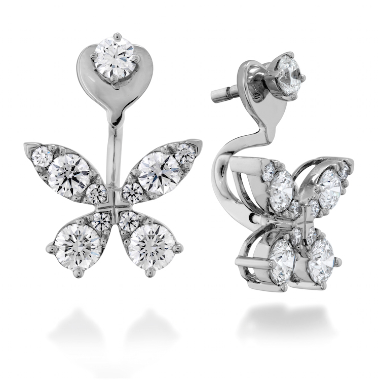 Aerial diamond earrings 