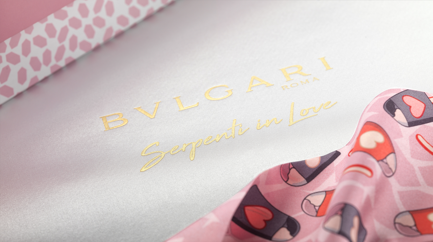 BVLGARI's Sepenti in Love logo and shelley