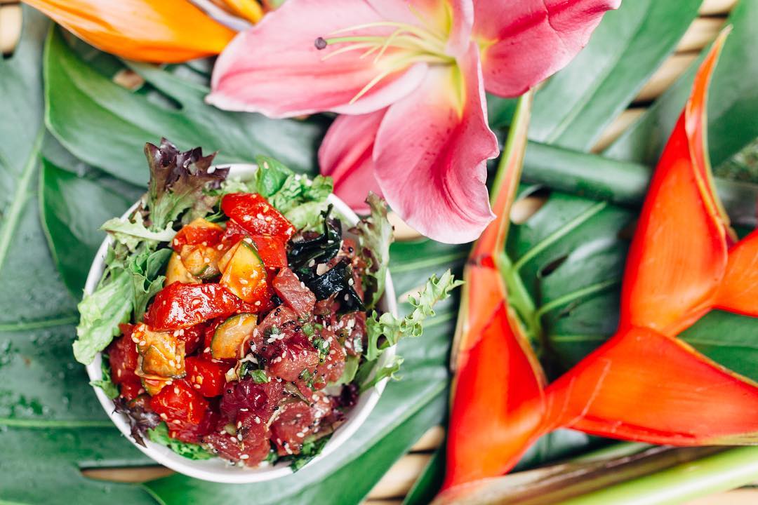 Customise your own vegetarian poké bowl