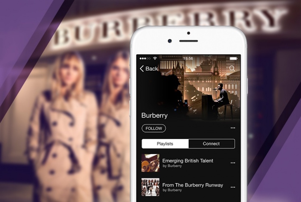 Burberry was the first fashion brand to become a curator on Apple Music