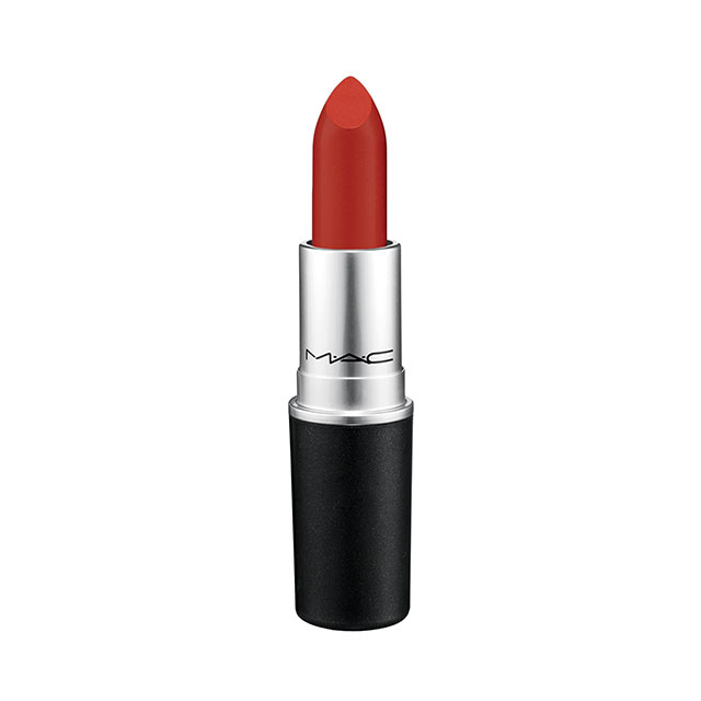MAC lipstick in Ruby Woo, a classic red