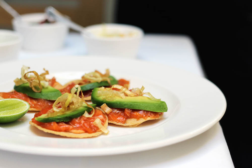 The trout tostadas at Cala