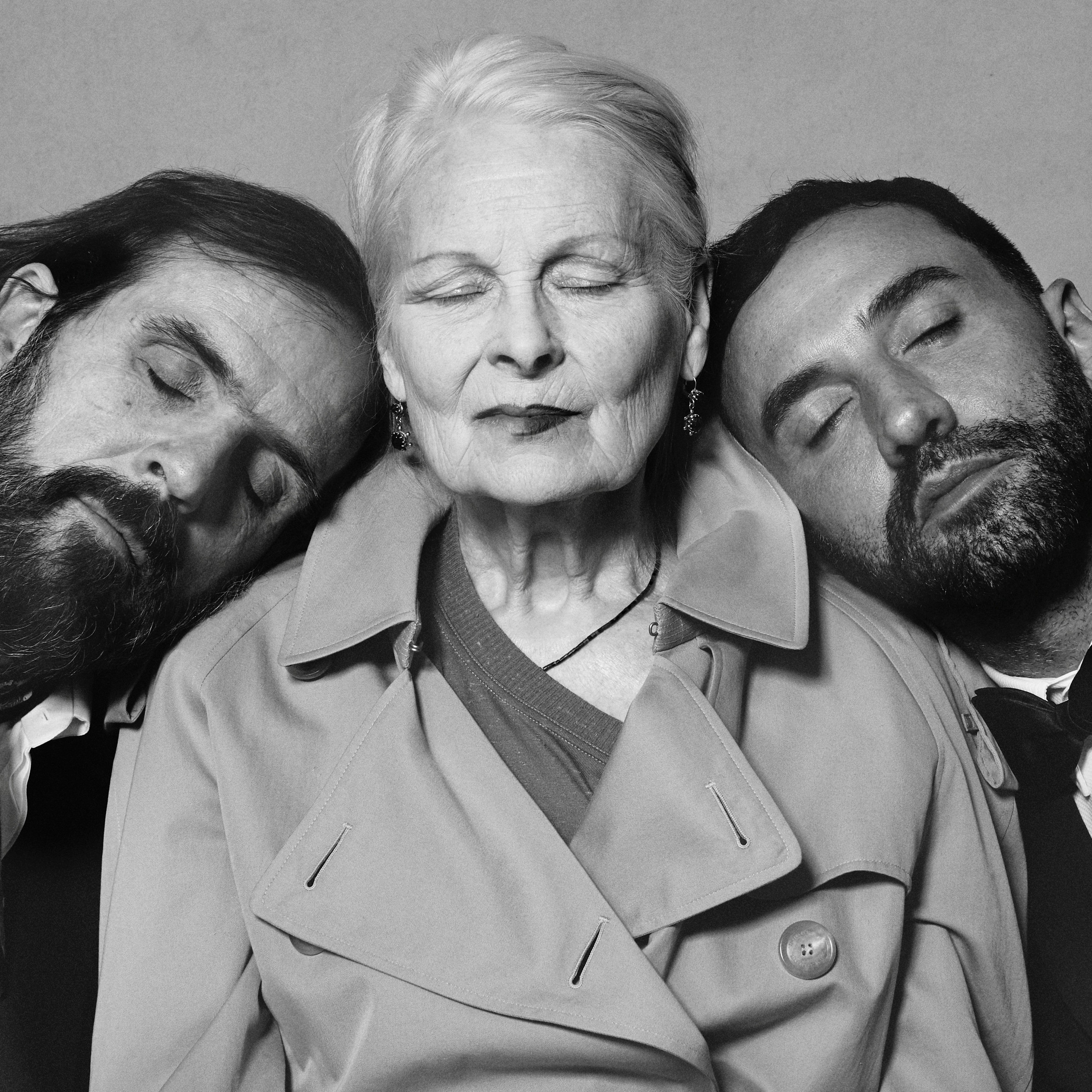 Dame Vivienne Westwood, Andreas Kronthaler & Riccardo Tisci (photo: Brett Lloyd)