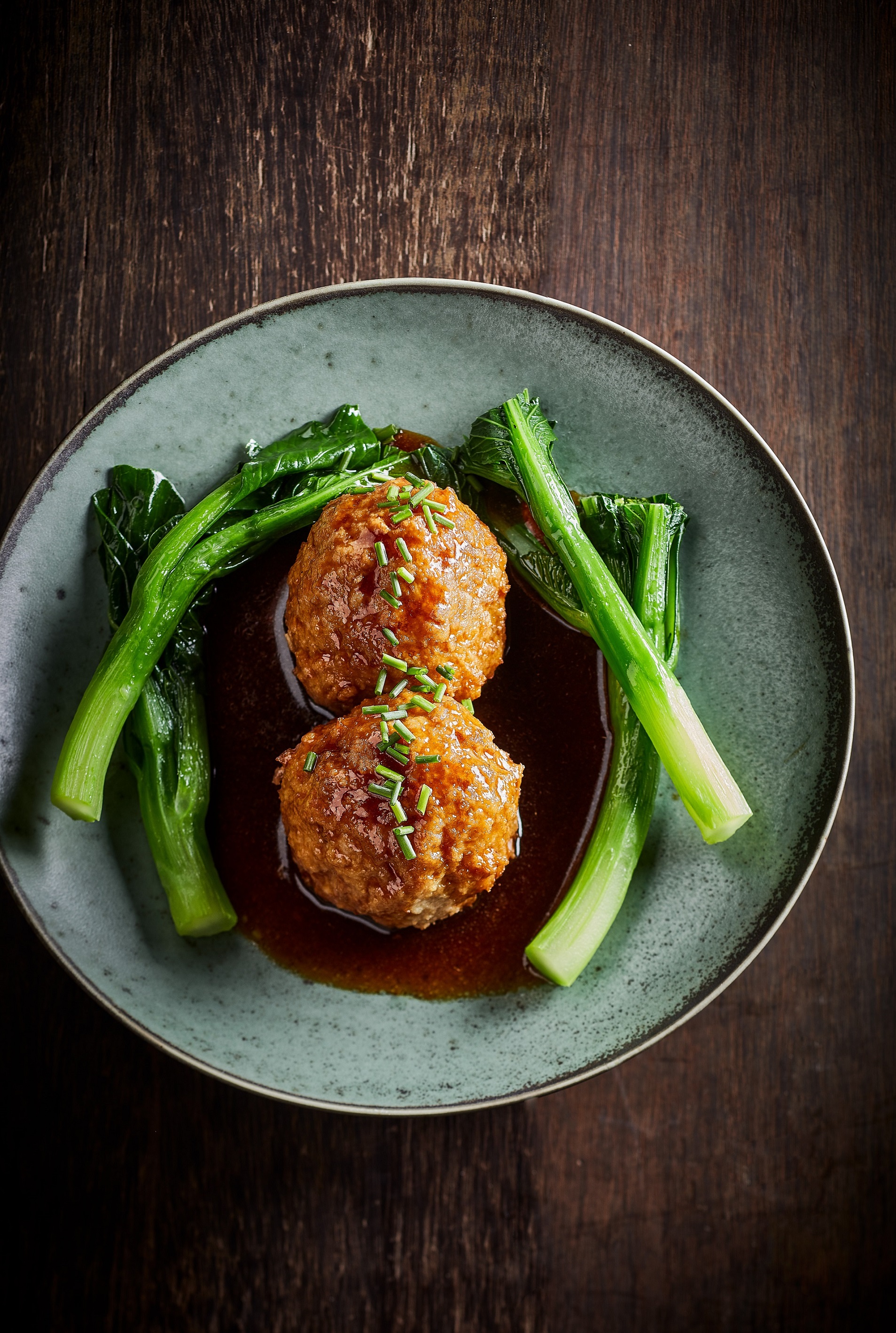 Red-Braised Lion's Head Hand-Minced Organic Pork Meatball