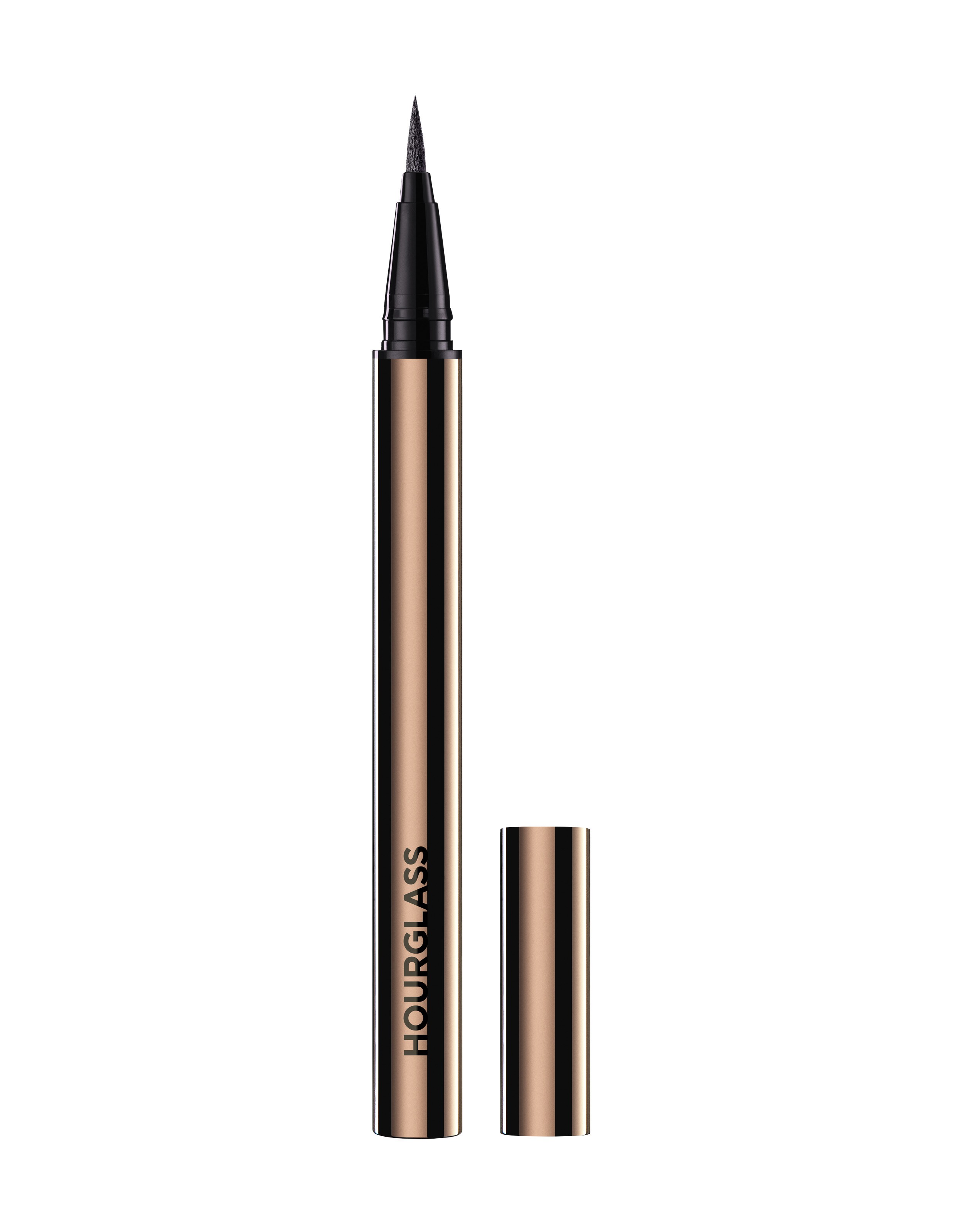 Hourglass liquid liner