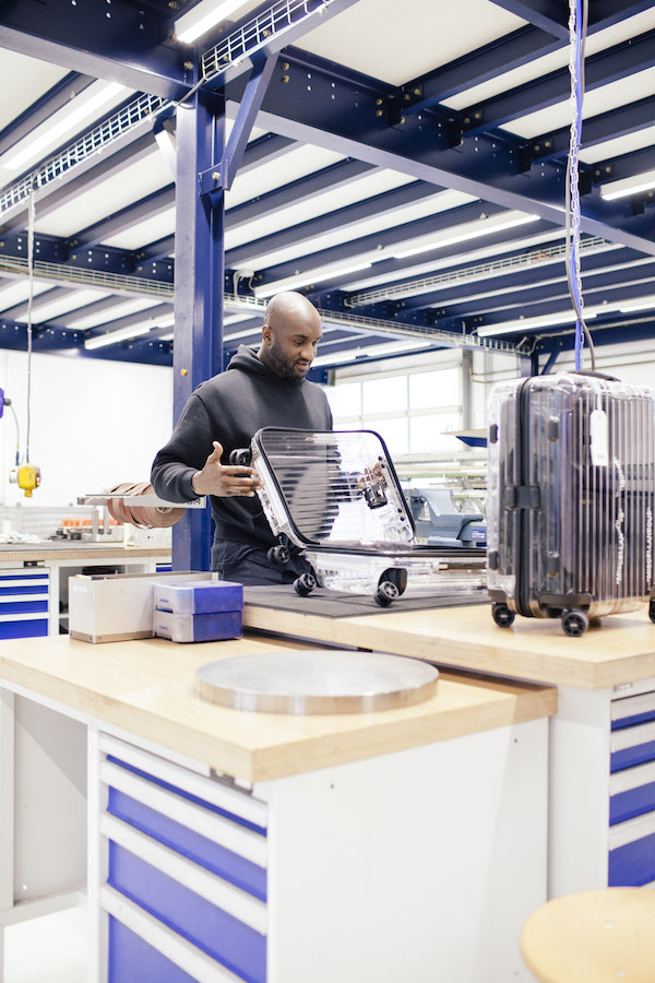 Virgil Alboh with the new Rimowa x Off-White