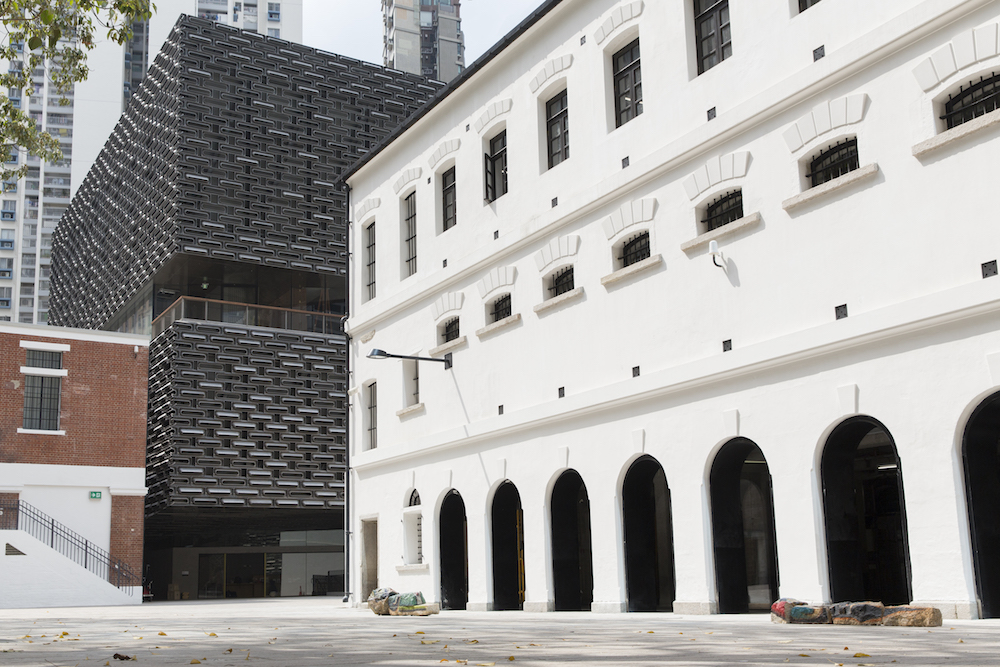 The prison yard, one of the two major outdoor spaces at Tai Kwun