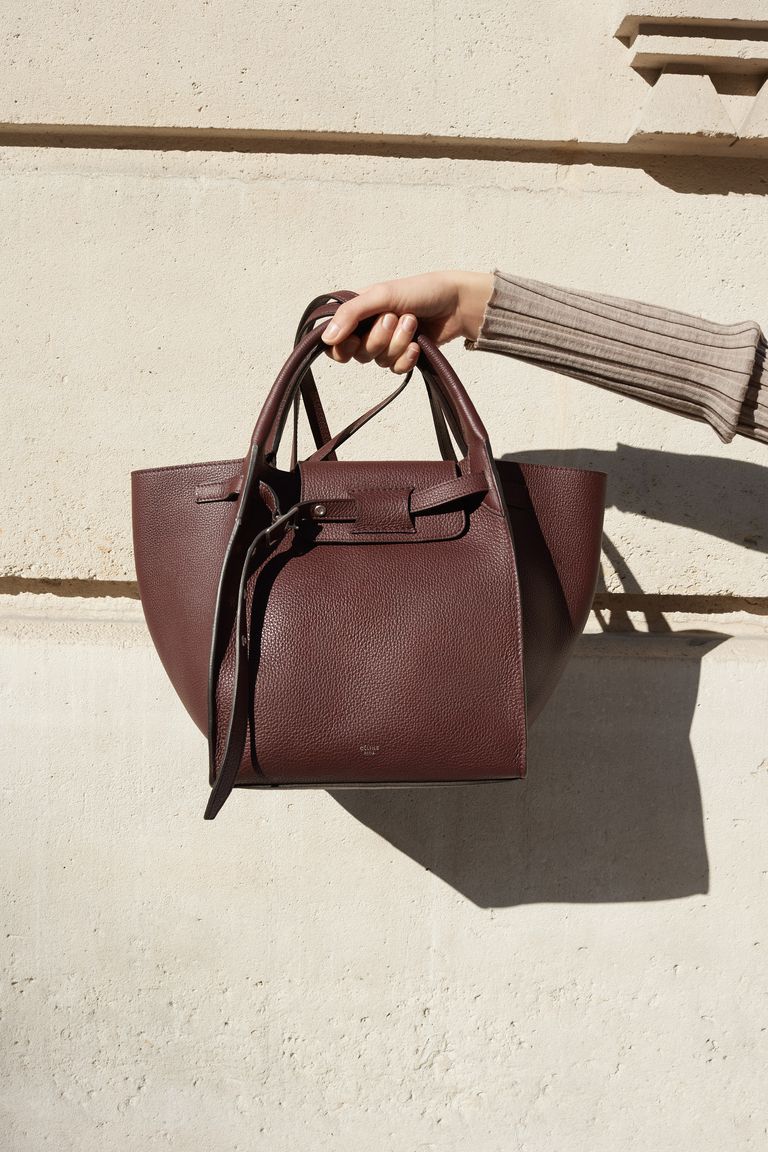 The Céline small Big Bag in an exclusive colour of burgundy