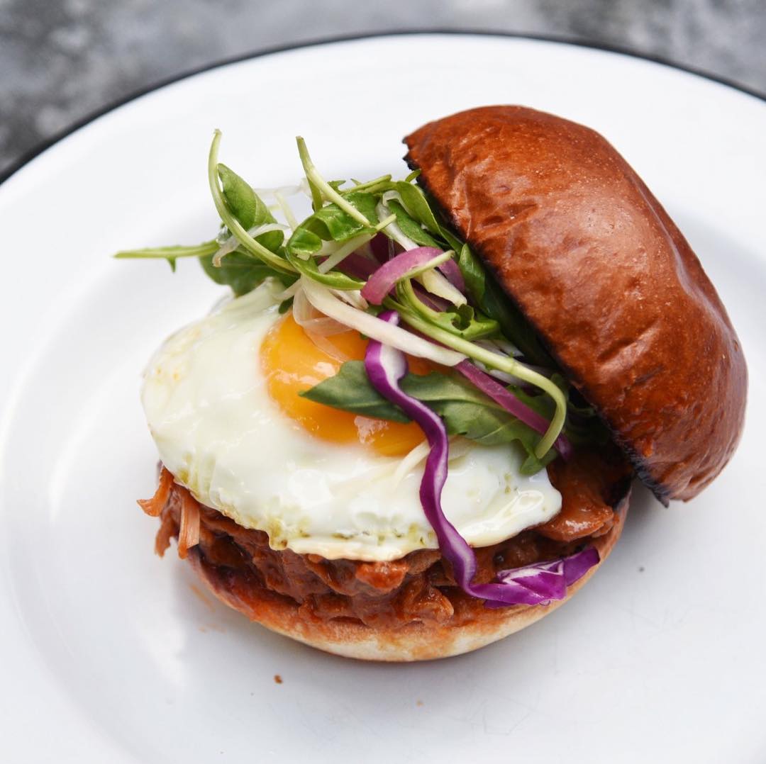 From Beef & Liberty's egg-filled weekend brunch menu 