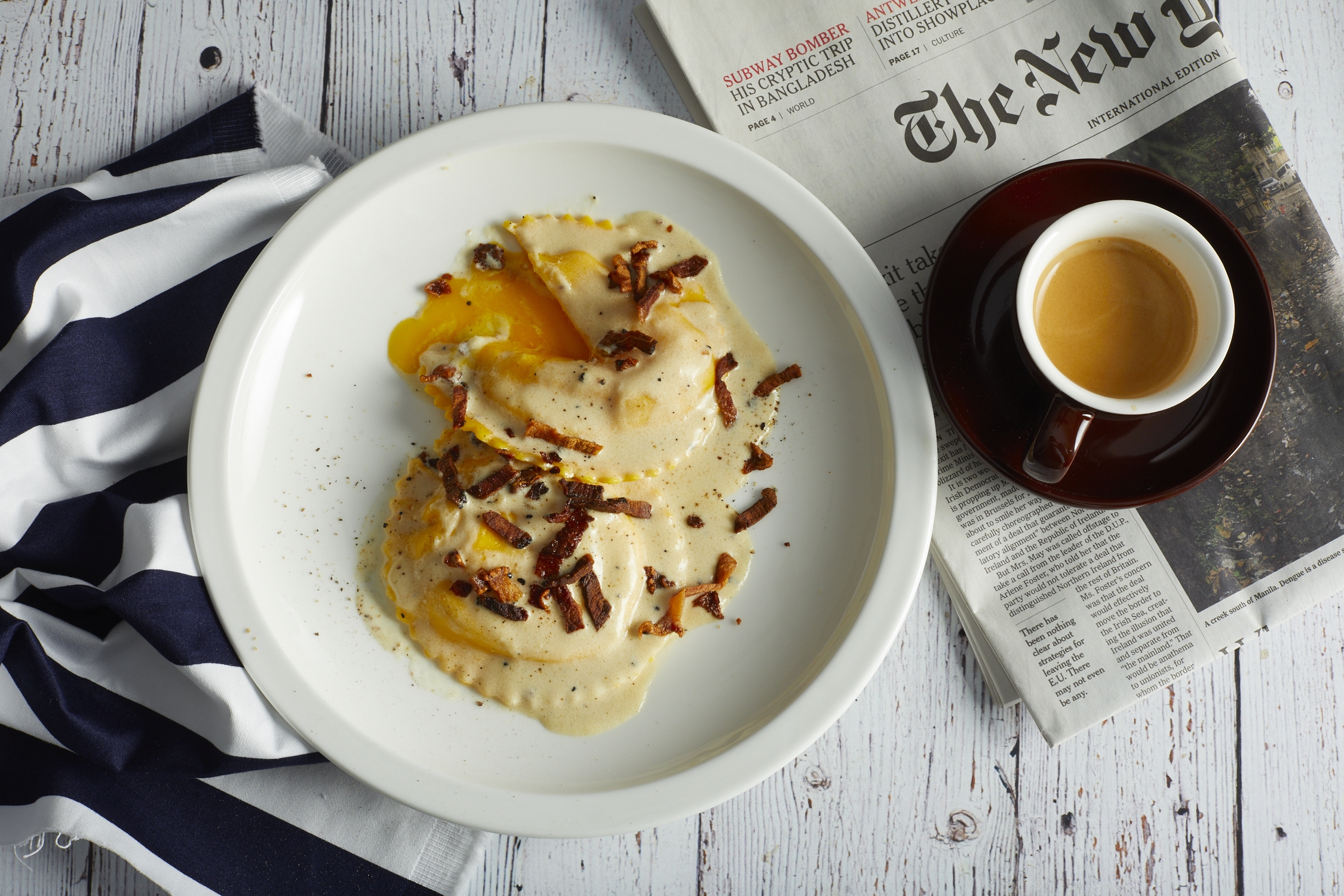 Egg-yolk ravioli is every egg-lover's favourite pasta dish