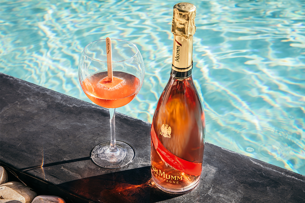 The new Mumm Grand Cordon Rosé champagne