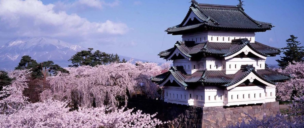Hirosaki Castle and its park are among the most popular and romantic places to see sakura in Japan