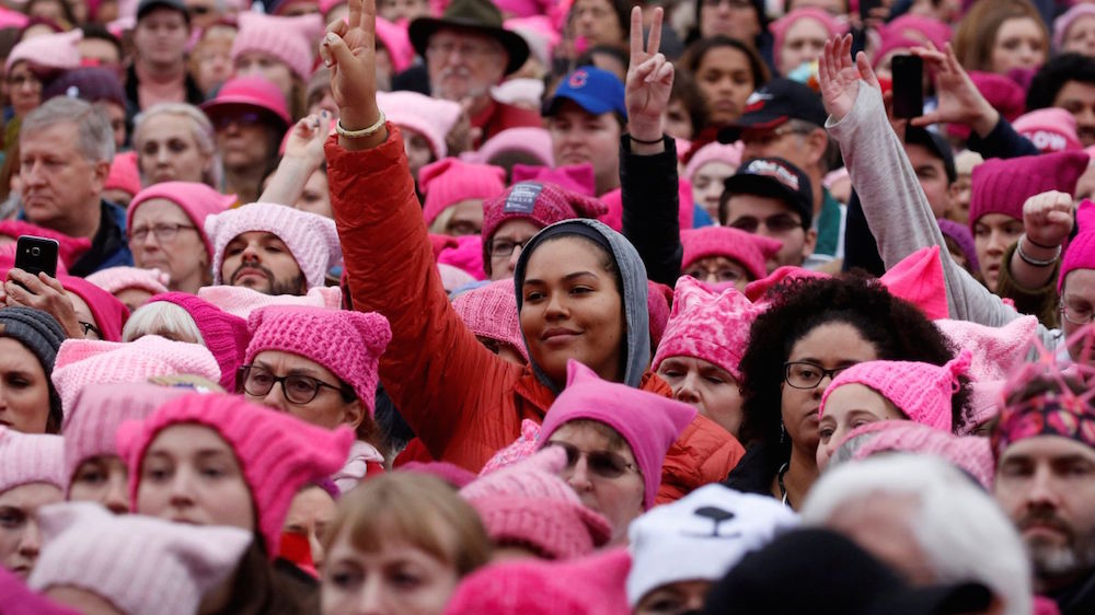 Millions of women marched all over the world in 2017 to stand up against sexual harassment and to advocate for equal rights (picture: Reuters)