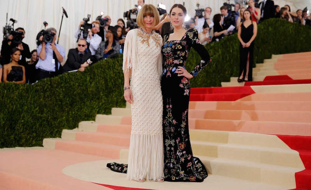 Anna Wintour and her daughter Bee Shaffer at the 2016 gala