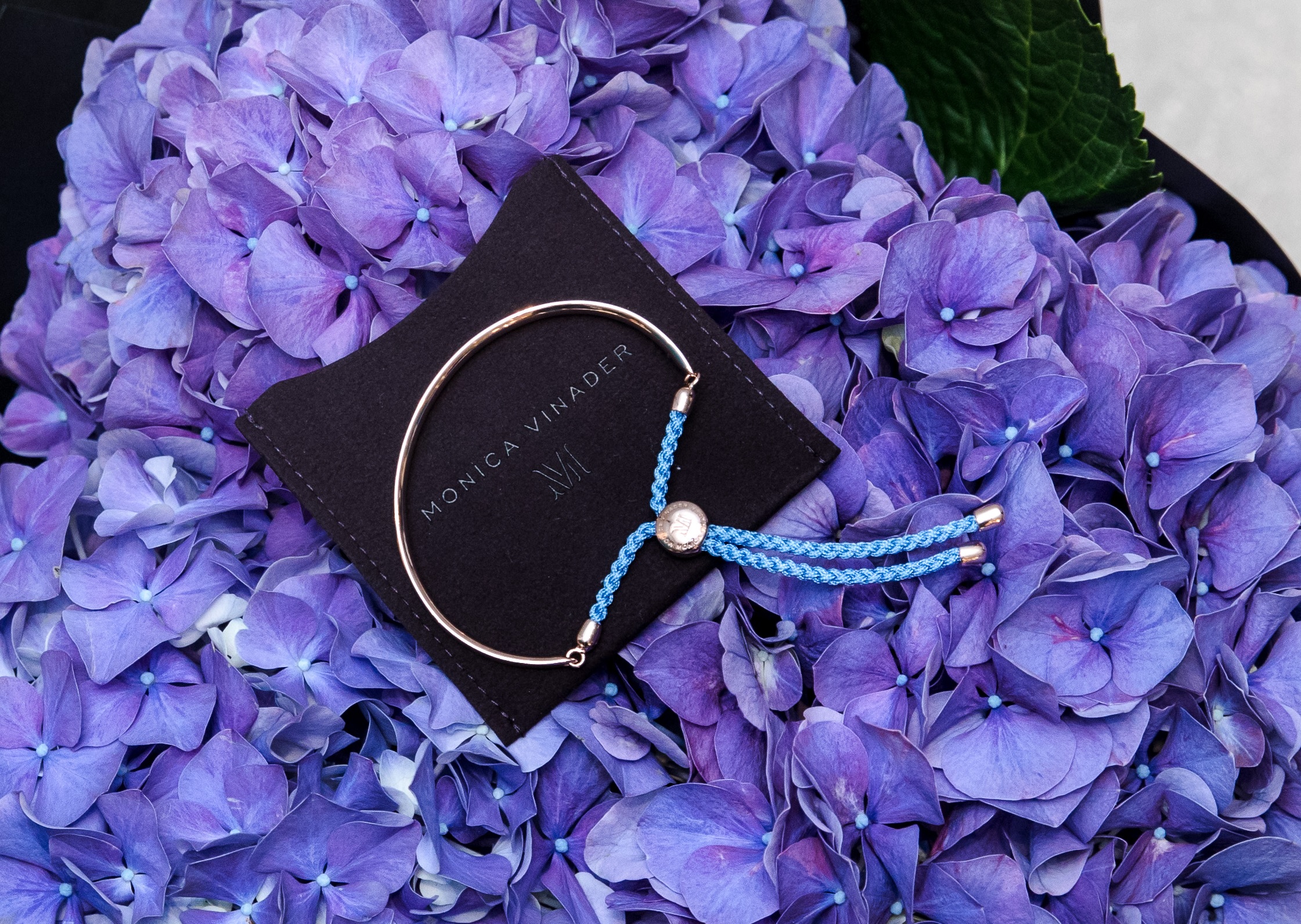Hydrangeas and jewellery are the perfect combination