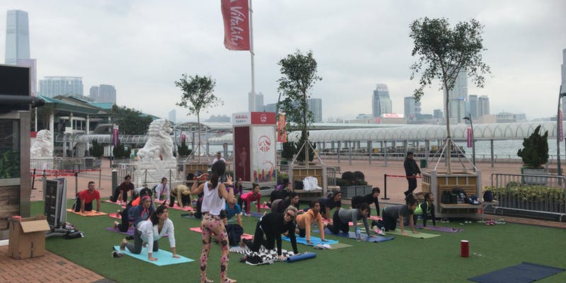Join The Yoga Room and AIA at the Central Harbourfront