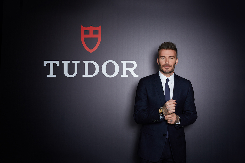 David Beckham at the Tudor cocktail party in Hong Kong